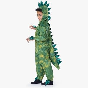 Green Dinosaur Kids Costume Hoodie Onesie - dress up America toddler 4 (3-4)